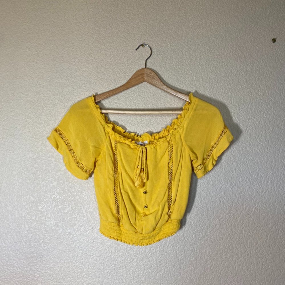 Yellow BoHo Blouse